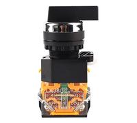 Pissente LA38-20BX33 Sélecteur de Commutateur Rotatif à Réinitialisation Automatique à 3 Positions de 22 Mm, Sélecteur de Réinitialisation Automatique avec Plastique Ignifuge pour