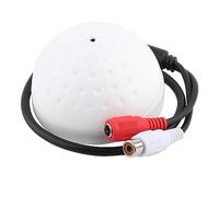 Pissente Microphone de Prise, 5 Micros HiFi à Large Plage de 150 Mètres Carrés pour Système de Sécurité CCTV, avec Voix Claire, Faible Bruit et Haute Fidélité