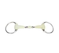 Pissente Mors de Filet pour Cheval, en Acier Inoxydable avec Enveloppe en Caoutchouc, Améliore Le Confort et Le Contrôle pour l'entraînement et l'équitation