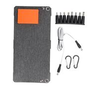 Pissente Panneau Solaire Pliable 80 W, Chargeur Monocristallin Portable avec Double Sortie USB 12 V 5 V Charge Rapide pour Camping Randonnée Camping-car Voiture Centrale électrique