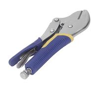 Pissente Pince-étau à Mâchoire Droite en Acier C45 de 7 Mm avec Grande Force de Serrage, Tige à Dégagement Rapide, Taille Compacte, Antirouille et pour Sceller les Tuyaux en Cuivre avec