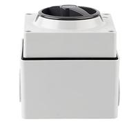 Pissente Prise de Commutateur étanche Extérieure, Interrupteur d'isolation PC Ignifuge 250 V IP66, Trou de Verrouillage, Joint en Caoutchouc, Cuivre -phosphore, pour Contrôle Industriel Extérieur