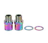 Pissente Rallonge de Pédale de Vélo 20 Mm, Entretoises de Pédale, Marquages Gauche et Droit, Rallonge D'axe de Pédale en Alliage de Titane pour Vélo de Route, Vélo de Motocross (Brillant; 3x2,6 mm)