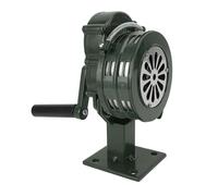 Pissente Sirène à Manivelle 110dB, Portée de 1000m, Alliage D'aluminium | Alarme d\'avertissement sans électricité, sortie sonore réglable, déclencheur mécanique, urgence d\'entrepôt d\'école