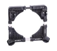 Pissente Support de Pot ¨¤ Fleurs R¨¦glables de Support de Planche avec Roues Universelles pour Cour de Jardin Int¨¦Rieur (Black)