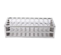 Pissente Support de Tube à Essai Durable en Acier Inoxydable 304 pour Expériences Scientifiques, Support de de Laboratoire à 40 Trous, Idéal pour les Leçons Expérimentales Scolaires 25 Mm