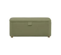 LOUNGITUDE Pistache - Bout de lit avec Rangement en Velours côtelé - Vert foncé