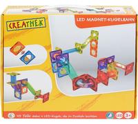 Piste à billes magnétique Creathek LED, 49 pièces