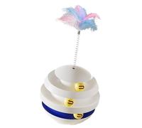 Piste de balle pour chat, jouet pour chat | Piste de chat amusante pour chaton | Plateau tournant de tour de boule de chat, jouet d'enrichissement de chien, jouets actifs de chat pour l'intérieur exté