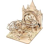 Piste de billes électrique, puzzle 3D, kit de modèle en bois