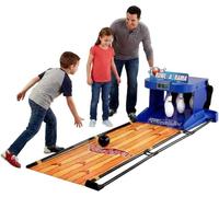 Piste De Bowling Électronique - Équipement Sportif Portable Dintérieur avec Compteur Numérique, Éclairage Dambiance Et Retour Automatique - Tapis De Bowling Électronique Pliable pour Les Loisirs