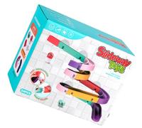 Piste de Construction de Toboggan Aquatique - Jouet de Rampe de Bain pour la Douche Amusante pour Les Enfant | Jouet Toboggan de Bain Mural, Design éducatif et interactif, Encourage la créativité et