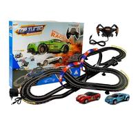 Piste de course 1 43 avec 2 voitures top turbo lumières longueur 7,6 mètres