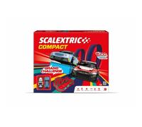 SCALEXTRIC - Circuit Compact - Piste de Course complète - 2 Voitures et 2 télécommandes incluses - Échelle 1:43 (Set Grand Challenge)