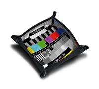 Piste de dés 21x21 cm - Plateau Pliable - Immersion Haute Qualité pour Jeu de Société - l'accessoire Parfait pour Vos Jeux - idéal pour Le Transport - incassable - imprimé en France (Signal)