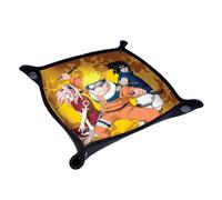 Piste de dés - DON'T PANIC GAMES - Naruto Konoha - 21x21 cm - Surface douce - Lancers silencieux