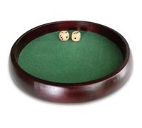 Piste de dés en bois - ENGELHART - 34 cm - Dé de 18 mm - Pour enfants à partir de 6 ans - 2 joueurs ou plus