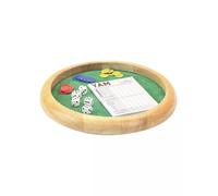 Jeujura bois-Yam-421 : Piste Bois avec 5 dés, 21 jetons et 1 Bloc de Yam-l'arbre à Jouer-Jeu de Société-Âge Minimum : 3 Ans, 66470, Vert