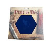 Piste de Dés - Hibou Mystique - Cuir et Velours - Bleu