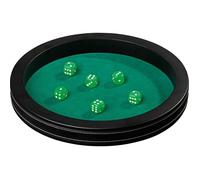 Piste de dés - PHILOS - Dice piste - Vert et noir - Intérieur
