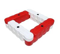Piste de Karting avec barrière de sécurité remplie d'eau - Barrière de sécurité intérieure pour Autos tamponneuses pour Enfants, 1000 x 120 x 180 mm, Blanche - Idéale pour Les Parcs d'attrac