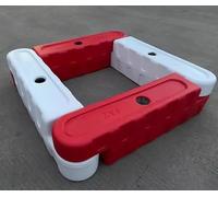 Piste de Karting avec barrière, Ensemble de barrières Rouges résistantes pour Circuit de Karting - 3 Petites Sections avec arrivée d'eau, barrière idéale pour Enfants et Adultes, Parfait pou