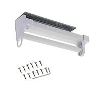 Piste de placard rétractable pour les vêtements suspendus Tale de voiturier réglable avec accessoires armoire coulissante rail de vêtements durables BarSupports 35 kg parfaits pour le placard et