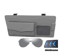 Piste de rangement de visière de voiture - Organisateur de véhicules multi-couche, porte-documents côté conducteur pour téléphone portefeuille | Caddy de visière automatique pratique pour les déplacem