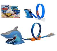 Piste de requin Maxi Piste Jouet Tour de la Mort 360° Voitures de piste Flexible Requin Piste Tour de la Mort Machine en Métal Y compris boucle piste Acrobatique Voiture avec lanceur