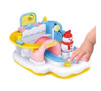 Piste de voiture de course - Jouet de véhicule de Noël flexible, ensemble de course, piste de vitesse lumineuse, kit de jeu éducatif, voitures légères interactives, route de conduite motorisée |