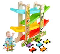 Piste de Voiture de pour Tout-Petits - Ensemble de véhicules Jouets, Voiture de sur Rampe | Conception de tracé de Piste colorée, Ensemble de Jeu de interactif pour Les Tout-Petit