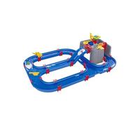 AquaPlay Harbour - Jeu d'eau d'extérieur avec Train, Bateaux et 2 Figurines de Jeu - Jouet d'eau pour Enfants à partir de 3 Ans - 128 x 93 x 40 cm