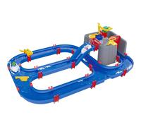 AquaPlay Harbour - Jeu d'eau d'extérieur avec Train, Bateaux et 2 Figurines de Jeu - Jouet d'eau pour Enfants à partir de 3 Ans - 128 x 93 x 40 cm