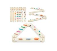 Piste D'équilibre Sensorielle Montessori 50Kg max - 14 éléments colorés Bois