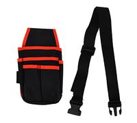 Piste d'outils de Poche électricien avec Clip de Ceinture, Petit Outil Poche avec Une Courroie Clip de Poche électricien Pouche de Travail Pouche avec multipandre pour Les (Frontière Rouge)