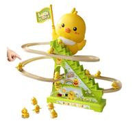 Piste Escalier 12 Canards Animés avec Éclairage LED et Sons Rythmés | Ensemble de 12 canards animés sur piste d'escalier, stimulant la motricité et l'éveil des jeunes via lumières clignotantes