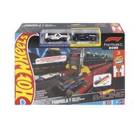 Hot Wheels Coffret Piste Grille de Départ Formule 1®, coffret piste avec véhicules F1 Oracle Red Bull Racing et Visa Cash App Racing Bulls à l’échelle 1/64, JNN35