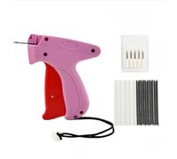 PISTOFIX - Outil de Couture Instantanée sans Fil ni Aiguille, Rapide de Vêtements, Ourlets et Tissus avec 5 Aiguilles Incluses (Rose-C,1 article)