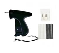 PISTOFIX - Outil de Couture Instantanée sans Fil ni Aiguille, Rapide de Vêtements, Ourlets et Tissus avec 5 Aiguilles Incluses (Noir,2 article)