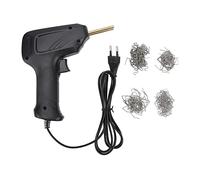 Pistolet à Agrafes Chaudes Conception Ergonomique Application Large 50W EU Plug 220V Machine de Soudage en Plastique sans Dommage pour les Réparations (Noir)