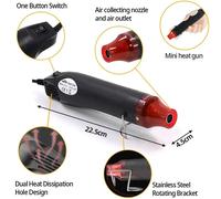 Pistolet à air chaud 220/110V, outil électrique de bricolage, mini soudeuse thermique, souffleur de précision avec support pour rétrécissement EU Plug-J