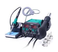 Pistolet à air chaud 938BD-II 740 W, station de retouche BGA, fer souder CMS, dessoudage, lampe LED, affichage numérique, outil soudage(938BD-II SET1)