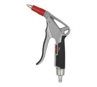 Pistolet à air comprimé/liquide réglable en continu, POM, Temp. Charge maximale : 60 °C, PN max. 16 bars, téton avec raccord à eau