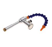 Pistolet à Air Froid Vortex 130 Mm, Pistolet à Air Froid Vortex Pistolet à Air Froid Machine à Flux D'air de Refroidissement à Sec avec Tube Flexible (08 + Base magnétique) (08 micro + socle