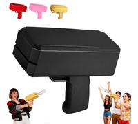 Pistolet à argent avec 100 faux billets, armes jouet, pistolet à argent pour films, accessoires de film, pour qu'il pleuve, pistolet à argent pour jeux, films, fêtes, jeux de fête, scènes d'action