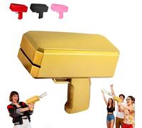 Pistolet à argent avec 100 faux billets, pistolet à argent pour films, armes jouets, accessoires de film, pour qu'il pleuve, pistolet à argent pour les jeux, les films, les fêtes, les jeux de fête