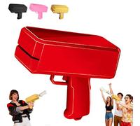 Pistolet à argent avec 100 faux billets, pistolet à argent pour films, armes jouets, accessoires de film, pour qu'il pleuve, pistolet à argent pour les jeux, les films, les fêtes, les jeux de fête