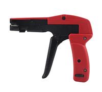 Pistolet à attache de câble, outil de coupe de fixation, outil de tension professionnel robuste 2 en 1 pour attaches de câble en Nylon 2.4 4.8mm rouge noir