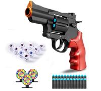 Pistolet à balles Souples, Blasters, Shockwave, Jouet sûr, modèle de Revolver factice, Aspect Balle Souple, Mini Pistolet réaliste, pour Enfants de 3 à 8 Ans et Plus
