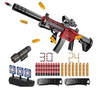 Pistolet à balles souples M416, pistolet pour enfants, pistolet jouet avec munitions, pistolet à mousse souple, pistolet à mousse, pistolet jouet pour enfants et plus de 6 ans